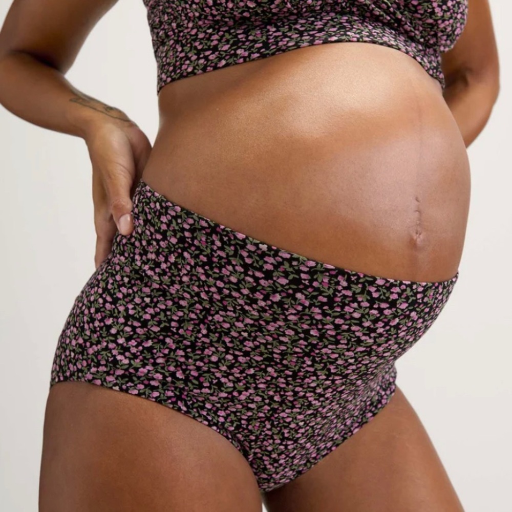 Hatch the High Tuck Cotton Brief in Demi Fleur Sz Medium NWT